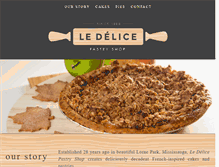 Tablet Screenshot of ledelicepastryshop.com